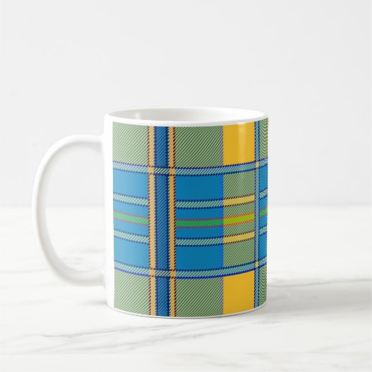 Schotse ruit tartan koffiemok (Links)