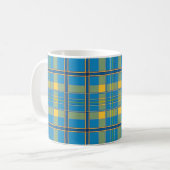 Schotse ruit tartan koffiemok (Voorkant links)