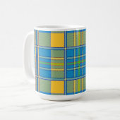 Schotse ruit tartan koffiemok (Voorkant links)