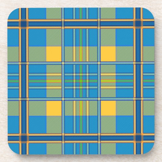 Schotse ruit tartan onderzetter (Voorkant)