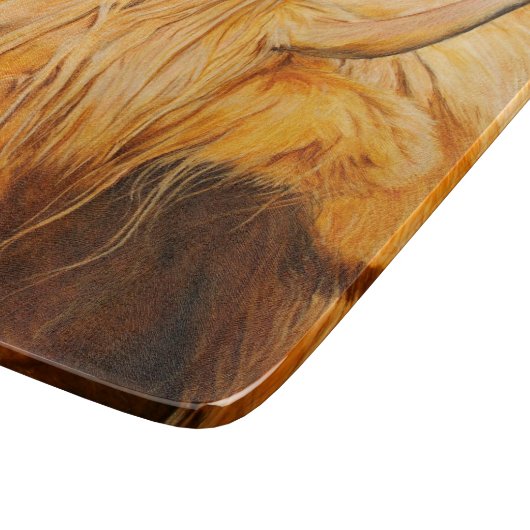 Schotse runderen snijplank (Hoek)