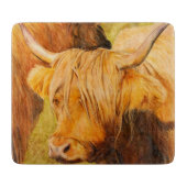 Schotse runderen snijplank (Voorkant)