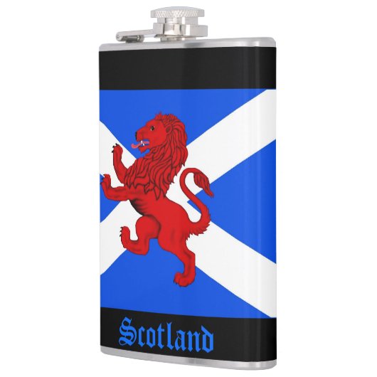 Schotse Schots-Rampant lion, vlag van Saint Andrew Heupfles (Links)