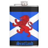 Schotse Schots-Rampant lion, vlag van Saint Andrew Heupfles (Voorkant)