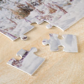 Schotse Schotse hoerse koe in de sneeuw Legpuzzel (Zijkant)