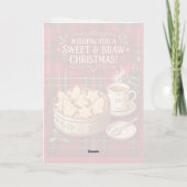 Schotse Shortbread Kerstkaart Kaart (Achterkant)