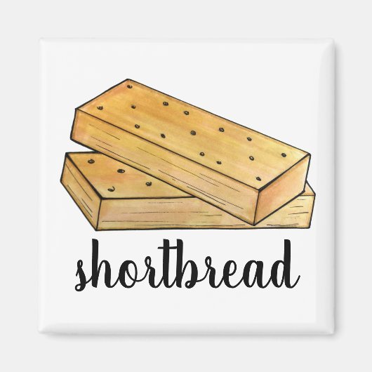 Schotse Shortbread Theebiscuits Britse Bakkerij Magneet (Voorkant)