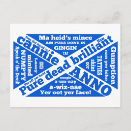 Schotse slang en zinnen briefkaart