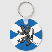 Schotse sleutelhanger, patriottisch Schotse Rampan Sleutelhanger (Voorkant)