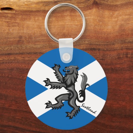 Schotse sleutelhanger, patriottisch Schotse Rampan Sleutelhanger (Voorkant)