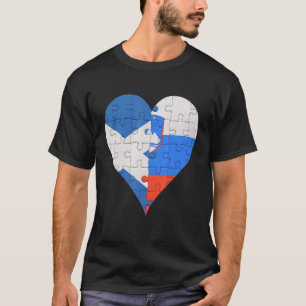 Schotse Sloveense vlag hart T-shirt