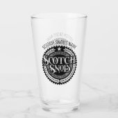 Schotse Snob - grappige whisky drinker Glas (Achterkant)