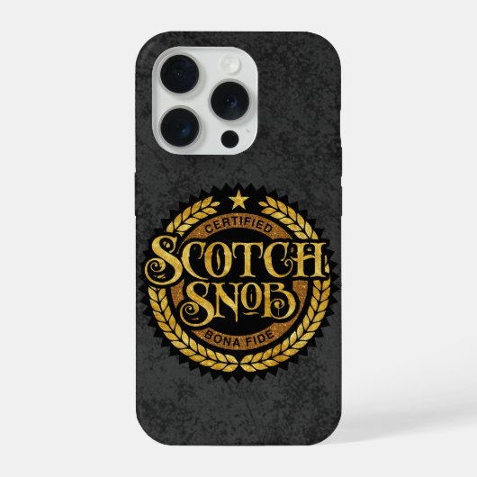 Schotse Snob - grappige whisky drinker iPhone Hoesje (Achterkant)