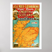 Schotse Spoorweg Print (Voorkant)