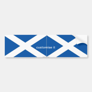 Schotse staaf Sint Andrews saltire vlag bumper sti Bumpersticker