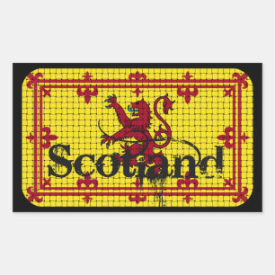 Schotse standaardvlag rechthoekige sticker