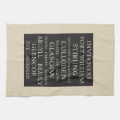 Schotse steden theedoek (Horizontaal)