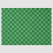 Schotse stijl Groen Wit Plaid Tissuepapier (Voorkant)