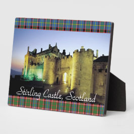 Schotse Stirling Castle in Dusk Tabletop Fotoplaat