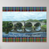 Schotse Stirling Old Bridge Poster (Voorkant)