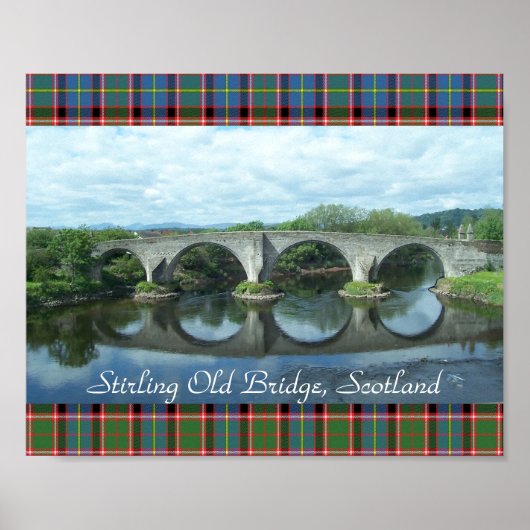 Schotse Stirling Old Bridge Poster (Voorkant)
