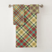 Schotse tartan #4 bad handdoek (Insitu)