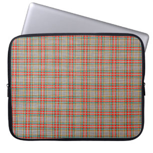 Schotse tartan achtergrond een gecontroleerd vlekk laptop sleeve