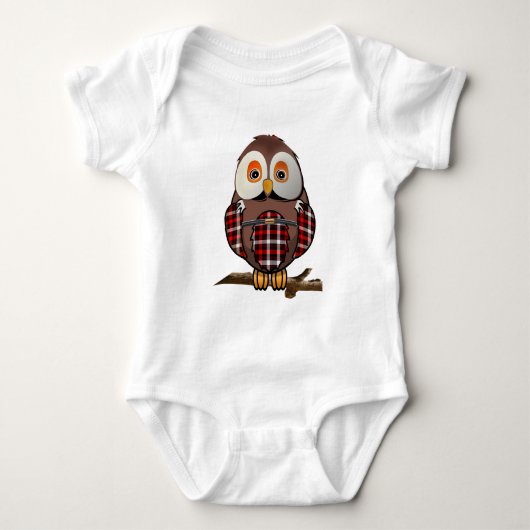Schotse tartan Barn Owl T-Shirts (Voorkant)