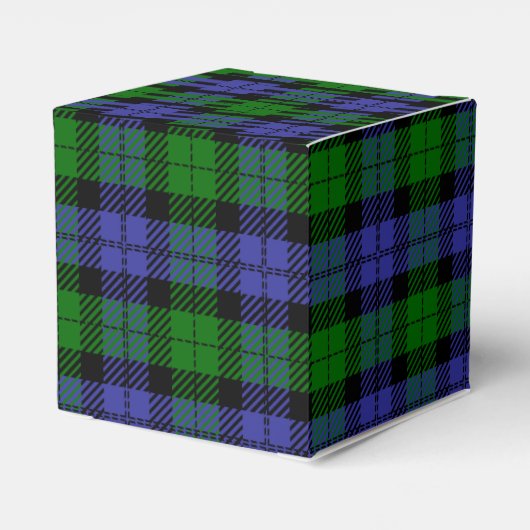 Schotse tartan bedankdoosjes (Achterkant)