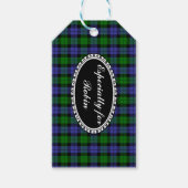 Schotse tartan cadeaulabel (Voorkant)