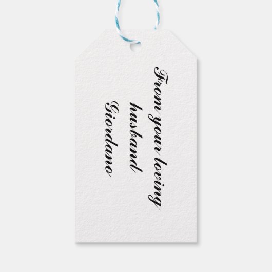 Schotse tartan cadeaulabel (Achterkant)