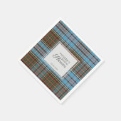 Schotse Tartan Clan Anderson Aangepaste Bruiloft F Servet (Hoek)