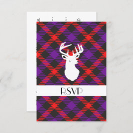 Schotse Tartan Clan Betaalde Paarse Oranje Patroon Kaart