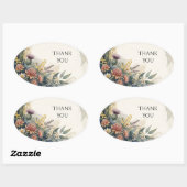 Schotse Tartan Distel Bloemige Bedank Sticker (Vel)