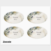 Schotse Tartan Distel Bloemige Bedank Sticker (Vel)