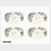 Schotse Tartan Distel Bloemige Bedank Sticker (Vel)