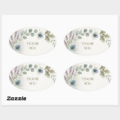 Schotse Tartan Distel Bloemige Bedank Sticker (Vel)