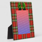 SCHOTSE TARTAN EN RODE GROENE LINTEN KERSTPARTY FOTOPLAAT (Zijkant)