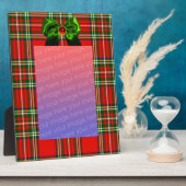 SCHOTSE TARTAN EN RODE GROENE LINTEN KERSTPARTY FOTOPLAAT (Zijkant)