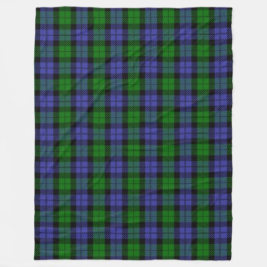 Schotse tartan fleece deken (Voorkant)