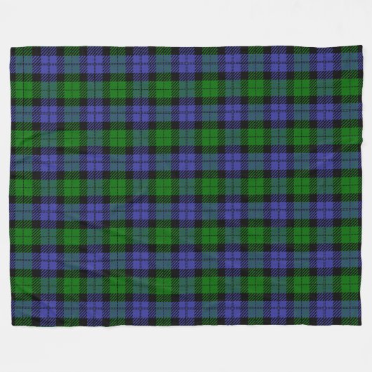 Schotse tartan fleece deken (Voorkant (Horizontaal))
