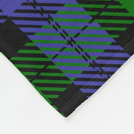 Schotse tartan fleece deken (Hoek)