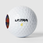 Schotse Tartan Golf Ballen (Logo)