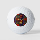 Schotse Tartan Golf Ballen (Voorkant)