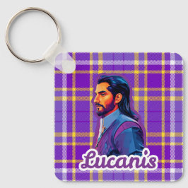 Schotse tartan kraai sleutelhanger