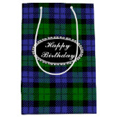 Schotse tartan medium cadeauzakje (Voorkant)