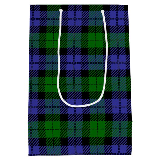 Schotse tartan medium cadeauzakje (Achterkant)