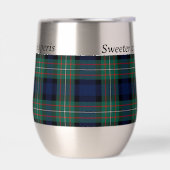 Schotse tartan motto geïsoleerde tumbler (Links)