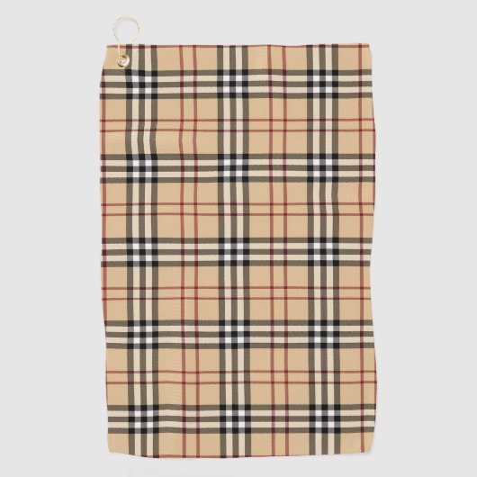 Schotse Tartan Patroon Golfhanddoek (Voorkant)