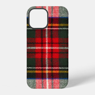 Schotse tartan patroon. Rood en wit wollen plaid  iPhone 12 Hoesje